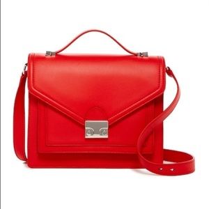 LOEFFLER RANDALL medium rider crossbody red flame